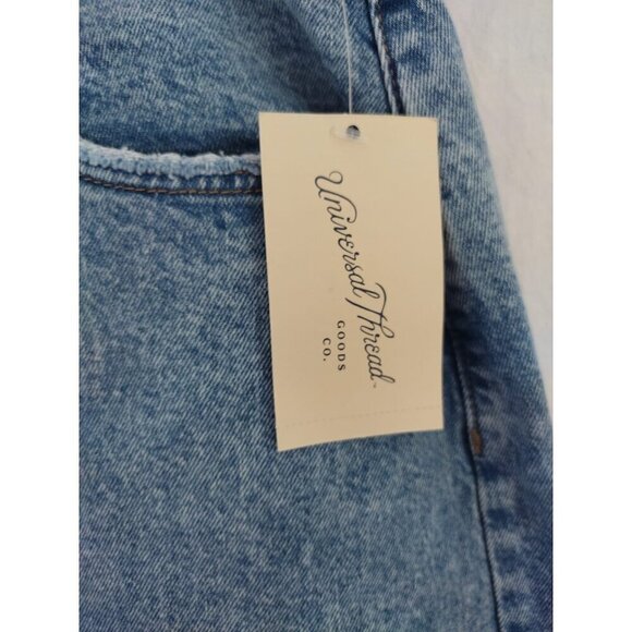 Universal Thread High-Waisted Denim Skirt With Front Slit Size 17 Light Wash - Picture 7 of 10